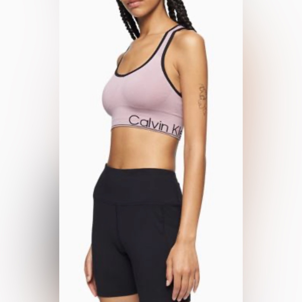 Calvin Klein Black and Pink Tank Top